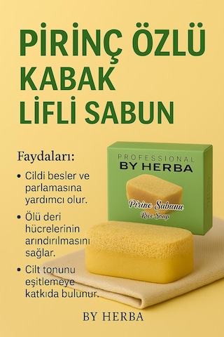 By Herba Kabak Lifli Pirinç Aromalı Sabun