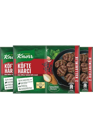 Knorr Köfte Harcı Anne Köftesi Tadında 2 Kullanımlık 3 x 82 G
