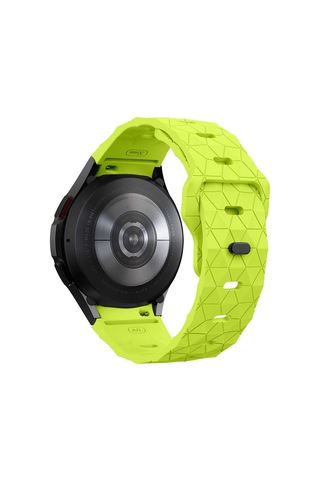Galaxy Uyumlu Watch 6 44mm Krd-116 20mm Futbol Desenli Spor Tasarımlı Silikon Kordon
