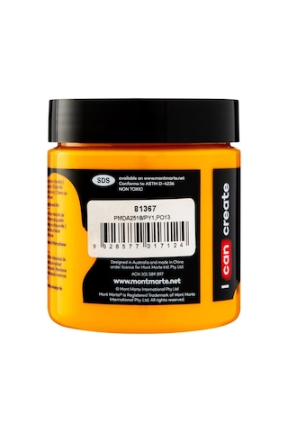 Premium Dimension Akrilik 250ml - Yellow Ochre Çok Renkli