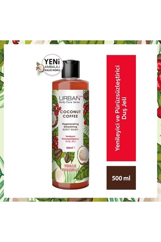 Urban Care Coconut Coffee Yenileyici Ve Pürüzsüzleştirici Duş Jeli 500 Ml- Vegan Diğer