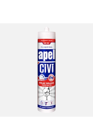 Apel MK300 Poliüretan Sıvı Çivi Pu Montaj Yapıştırıcı 390 G
