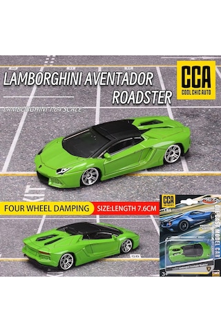 Cca Premium Series Lamborghini Aventador Roadster Yeşil 1/64 Model Araba