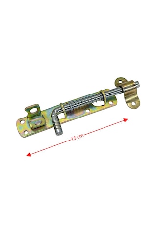 15 Cm Yaylı Ferforje Demir Kapı Sürgüsü