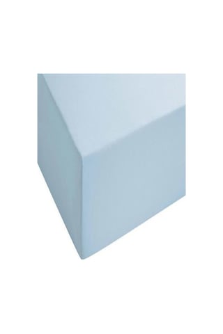 Cotenconcept 2 Adet Düz Pamuklu Tek Kişilik 120 X 200 Cm Lastikli Penye Çarşaf-mavi