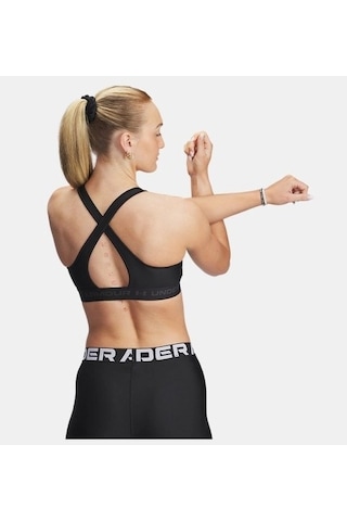 Under Armour Ua Crossback Mid Kadın Spor Sütyeni 1361034-001 Siyah