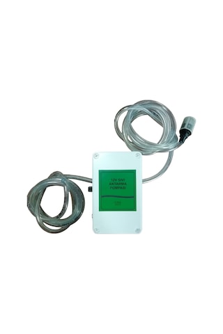 12V Çift Hortumlu Aktarım Pompası Gri