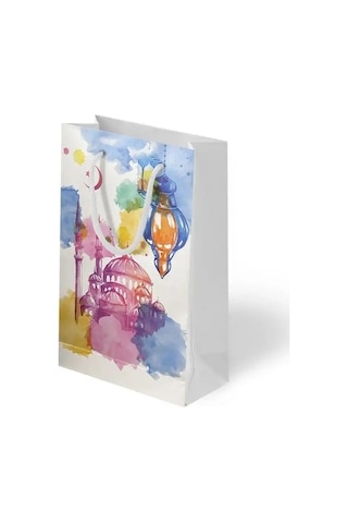 Ramazan Hediyelik Karton Çanta 26x40x8 Cm Ramazan Temalı Taşıma Çantası
