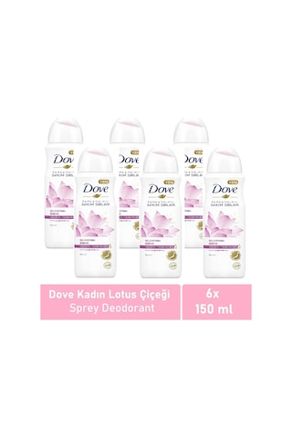 Kadın Deodorant Işıldayan Bakım Lotus Çiçeği Kokusu 150 Ml - 6'lı Paketi