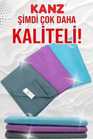 Kanz Microfiber Temizlik Bezi 3'lü 40 x 60 CM