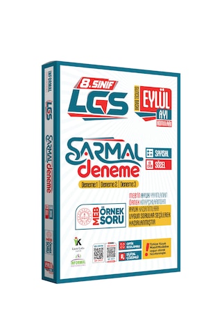 2027 8.Sınıf LGS Sadece EYLÜL AYI Konuları MEB Örnek Soruları 3lü Sarmal Deneme Paketi Çözümlü