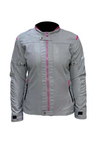 Luna Yazlık Fileli Korumalı Kadın Motosiklet Montu Lila