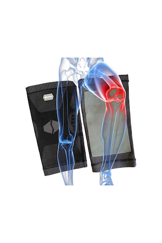 Smıng Patellar Spor Örgü Dizlik Kalın Polar Astarlı Dizlik Koşu Menisküs Gözyaşı Aksesuarı 1 Çift L