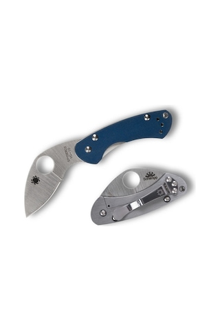 Spyderco Balance Cobalt Blue G-10 Cpm Spy27 Plainedge Çakı Mavi