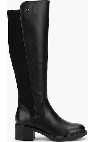 Pierre Cardin 56090 Arkası Strej 5 Cm Topuk Yüksekliği Kaymaz Taban Kadın Çizme Siyah