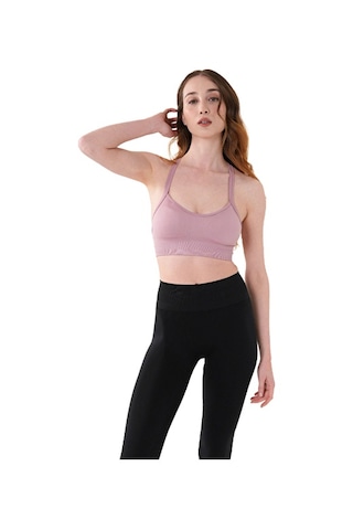 Musclecloth Nova Seamless İpli Bra Pembe