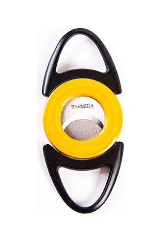 Sarı-siyah Yuvarlak Köşeli Puro Makası Kesici