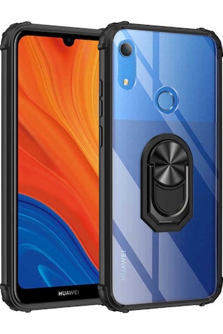 Huawei Y6s 2019 Kılıf Zore Mola Kapak Siyah