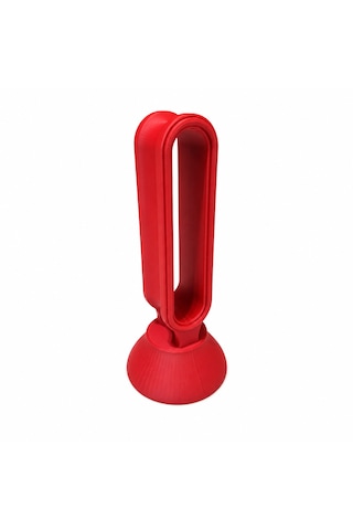 24 Cm Kırmızı 3d Baskı Kulaklık Standı Masaüstü Kulaklık Askılığı Ve Organizer