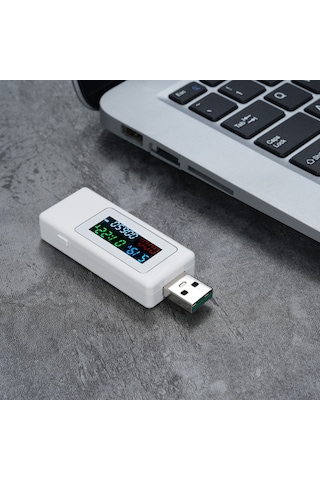 Reedark Usb Test Cihazı - Hızlı Şarj Voltaj Akım Ölçer 4-30v/6.5a Lcd Ekranlı