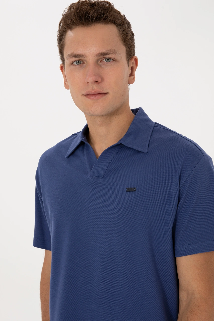 U.s. Polo Assn. Erkek İndigo Tişört 50324787-vr028 İndigo