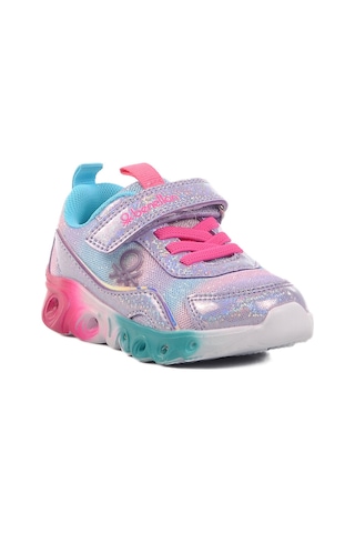 United Colors of Benetton Lila Cırtlı Işıklı Kız Çocuk Spor Ayakkabı Bnı-10136 B