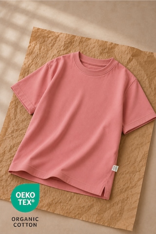 Luppinos Basic 2li %100 Pamuk Bisiklet Yaka Kız Bebek-çocuk Tshirt Set Mor - Pembe