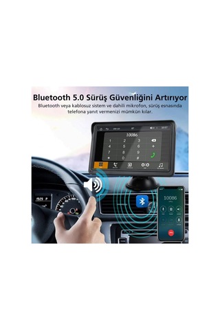 7inç Carplay&android Auto Kablosuz Tak Çalıştır Multimedya Taşınır Apple Carplay Mirrorlink