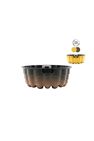 Döküm Göbekli Kek Kalıp Atom Çap: 26cm - Derinlik: 8cm Çok Renkli