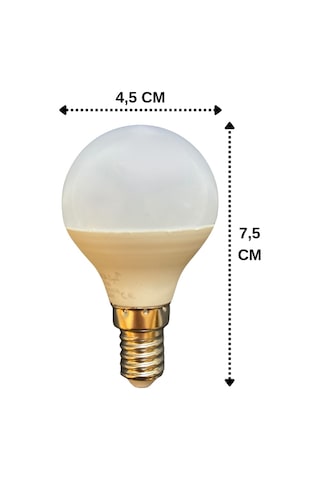 10 Adet Osaka 7w 50w Beyaz Işık E14 Duylu İnce Duy Led Mini Ampul