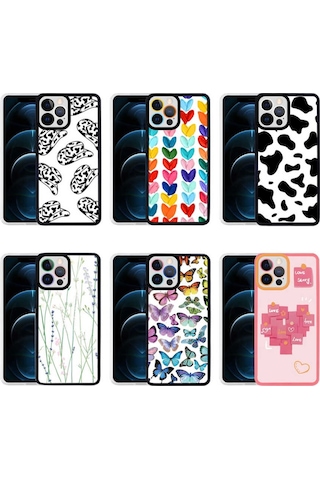 Apple Uyumlu iPhone 12 Pro Max Kılıf Zore M-Fit Desenli Kapak (540126841)