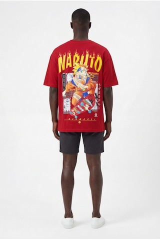 Blow Up Future Gen Naruto Oversize Erkek T-shirt 141424 Kırmızı