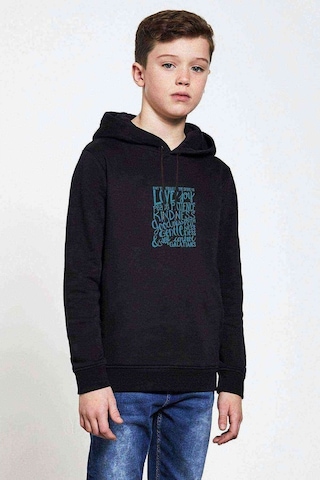 Tshirthane Love Joy Peace Baskılı Unisex Çocuk Kapüşonlu Siyah Sweatshirt (528627210) Siyah