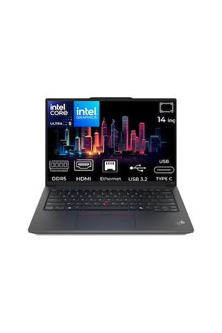 Lenovo ThinkPad E14 Gen 6 21M7002PTX-058 Ultra 5 125U 64 GB 512 GB SSD 14" W11P Dizüstü Bilgisayar