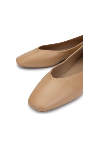 Tamer Tanca Kadın Hakiki Deri Bej Babet Ayakkabı 1073 004 Bn Ayk Y25 Nude Dr Nude