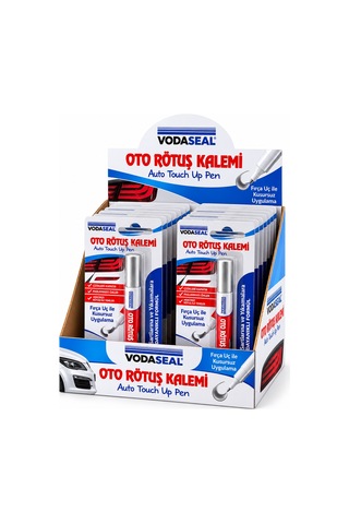 Diyarı Metalik Gümüş Oto Rötuş Kalemi Fırça Uçlu 5 Ml 12'li Paket Kp-13-4563