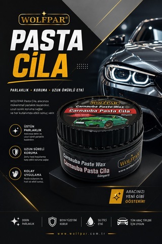 Carnauba Paste Wax Pasta Cila Süngerli