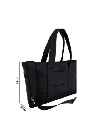 Tuttobene Idıly Siyah Tote Bag Omuz Çantası Laptop Kitap Evrak Taşınabilir Tb005