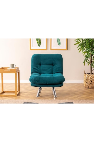 Pafu Hippo Yataklı Tekli Koltuk - Petrol Petrol