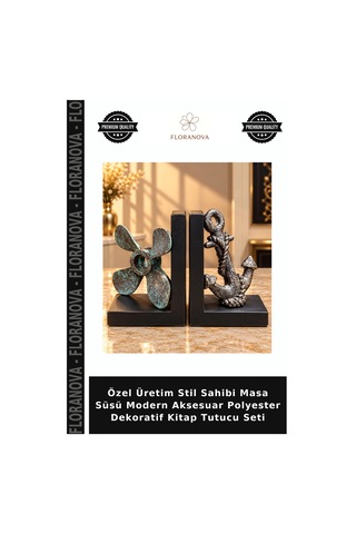 Özel Üretim Stil Sahibi Masa Süsü Modern Aksesuar Polyester Dekoratif Kitap Tutucu Seti
