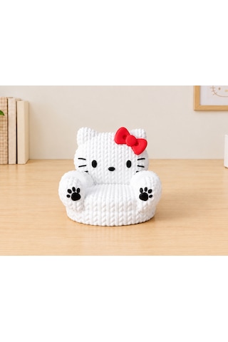Hello Kitty Tasarımlı Telefon Tutucu Beyaz