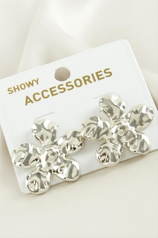 Gld-spt- Papatya Metal Küpe - Gümüş Rengi 39109839