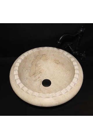 Traverten Özel Kesim Lavabo