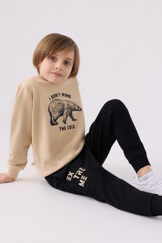 Rolypoly Erkek Çocuk Eşofman Takımı Rp3453 Bej Bej