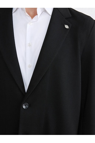 Lc Waikiki Siyah Dar Kalıp Erkek Blazer Ceket