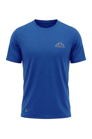 Orendahill Erkek Spor Tişört Hızlı Kuruyan Esnek Regular Fit Basic Gym Activewear Saks Mavi