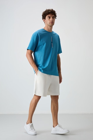 Air Jones Tommy Life Ekru Pamuklu Kalın Yumuşak Dokulu Comfort Fit Basic Erkek Şort - 81274 Ekru