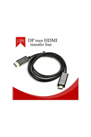 1.8 Metre Display Port To Hdmi Kablo V1.1 Displayport Hdmi Kablo
