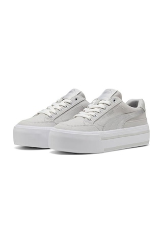 Puma Cortclassicvulcfsplatformwns 402329 03 Kadın Sneaker Ayakkabı Gri Gümüş 36-40