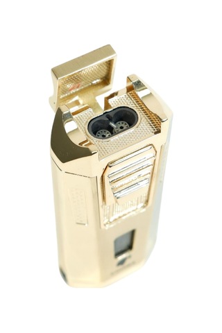 Cohiba Çift Torch Pürmüz Delicili Gold Metal Puro Çakmağı - Tr9488